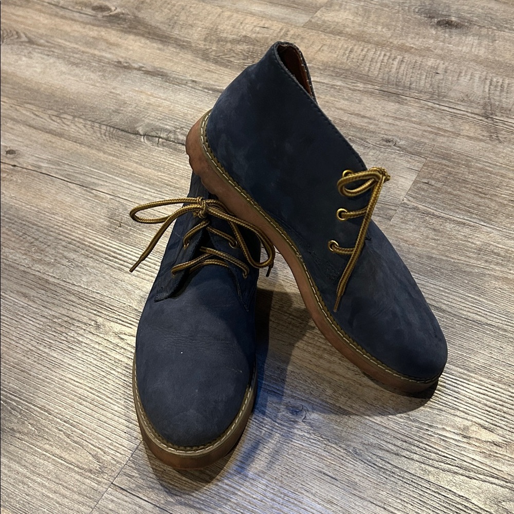 Esprit 80’s 90’s Y2K Ankle Boots Women’s Size 10 Blue Leather chukka Work Style